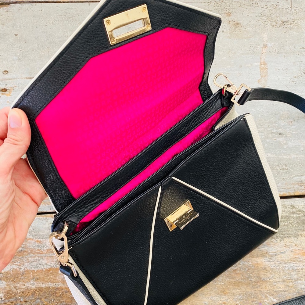 ♥️ Kate Spade ♥️ Black & White Leather Bag